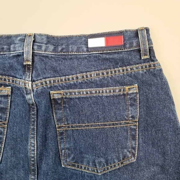 Tommy Jeans 90s vintage dark wash denim skirt - Picture 5 of 6